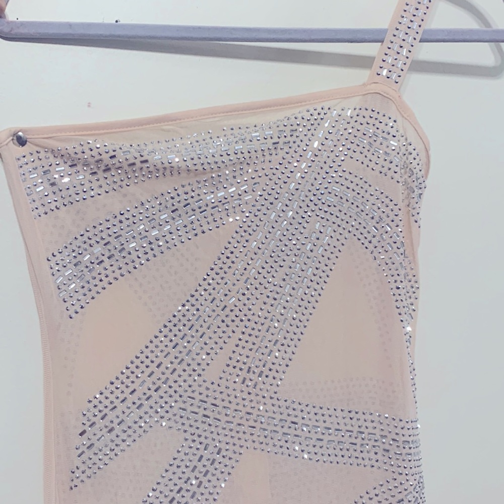 Embellished Nude Dress